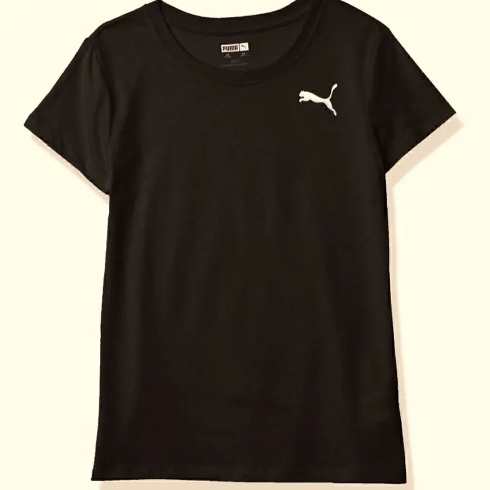 🛍Puma Girls Crew Neck Logo graphic T-Shirt Size:5